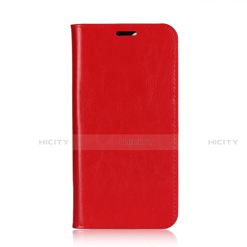 Custodia Portafoglio In Pelle Cover con Supporto L03 per Huawei Honor 9 Lite Rosso