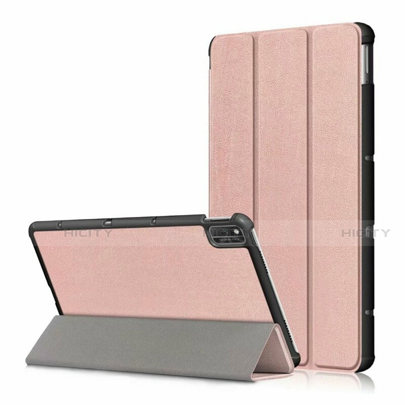 Custodia Portafoglio In Pelle Cover con Supporto L03 per Huawei Honor Pad V6 10.4 Oro Rosa