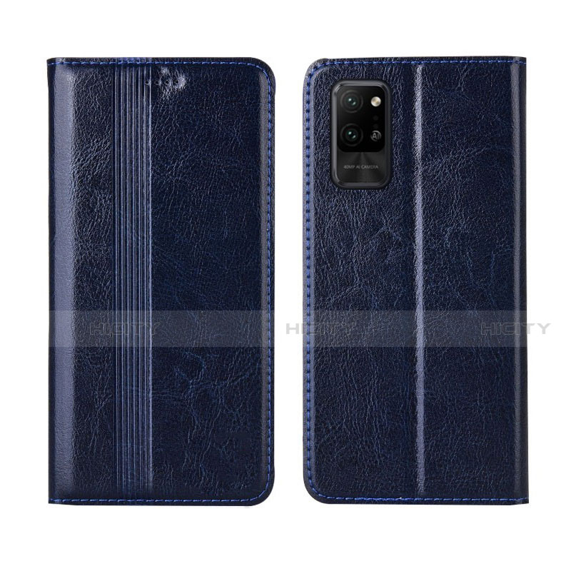 Custodia Portafoglio In Pelle Cover con Supporto L03 per Huawei Honor Play4 Pro 5G Blu