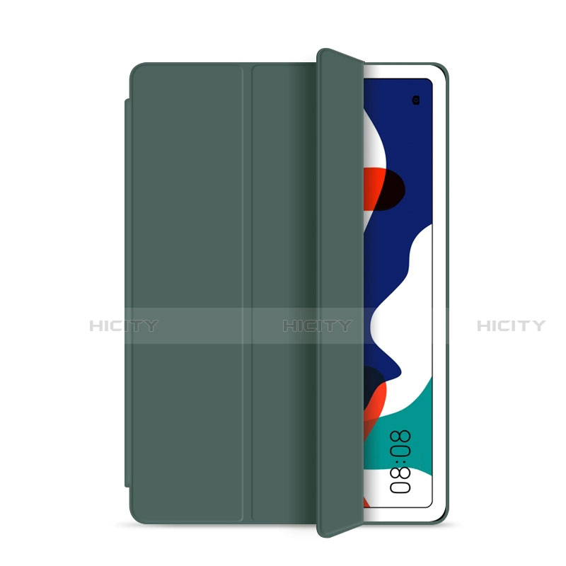 Custodia Portafoglio In Pelle Cover con Supporto L03 per Huawei MatePad Verde