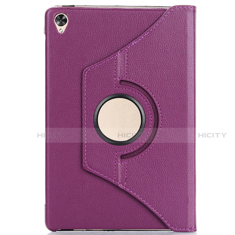 Custodia Portafoglio In Pelle Cover con Supporto L03 per Huawei MediaPad M6 8.4 Viola