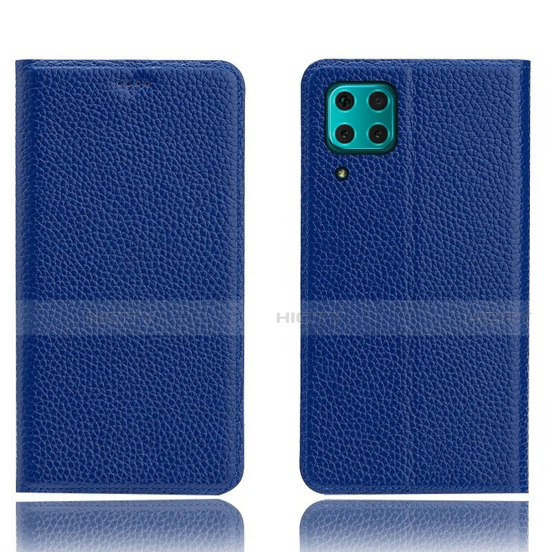 Custodia Portafoglio In Pelle Cover con Supporto L03 per Huawei Nova 6 SE Blu