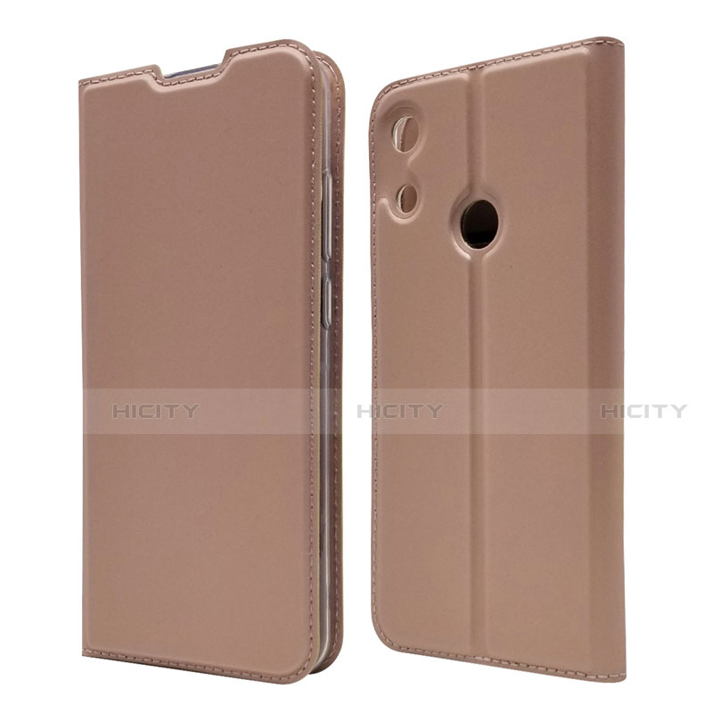 Custodia Portafoglio In Pelle Cover con Supporto L03 per Huawei Y6 (2019) Oro Rosa
