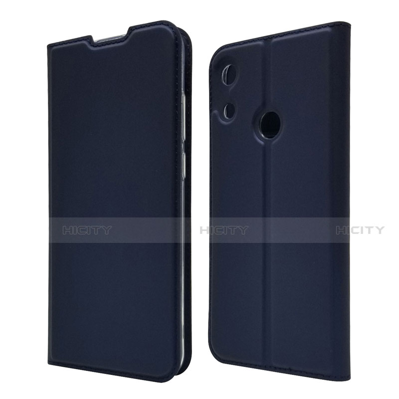 Custodia Portafoglio In Pelle Cover con Supporto L03 per Huawei Y6 Prime (2019) Blu