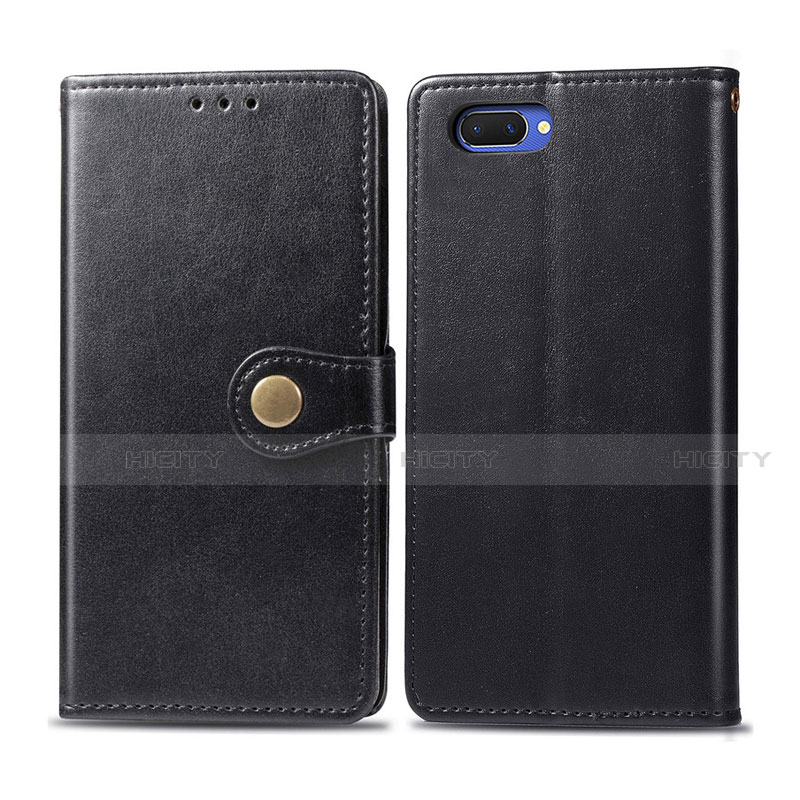 Custodia Portafoglio In Pelle Cover con Supporto L03 per Oppo A12e Nero