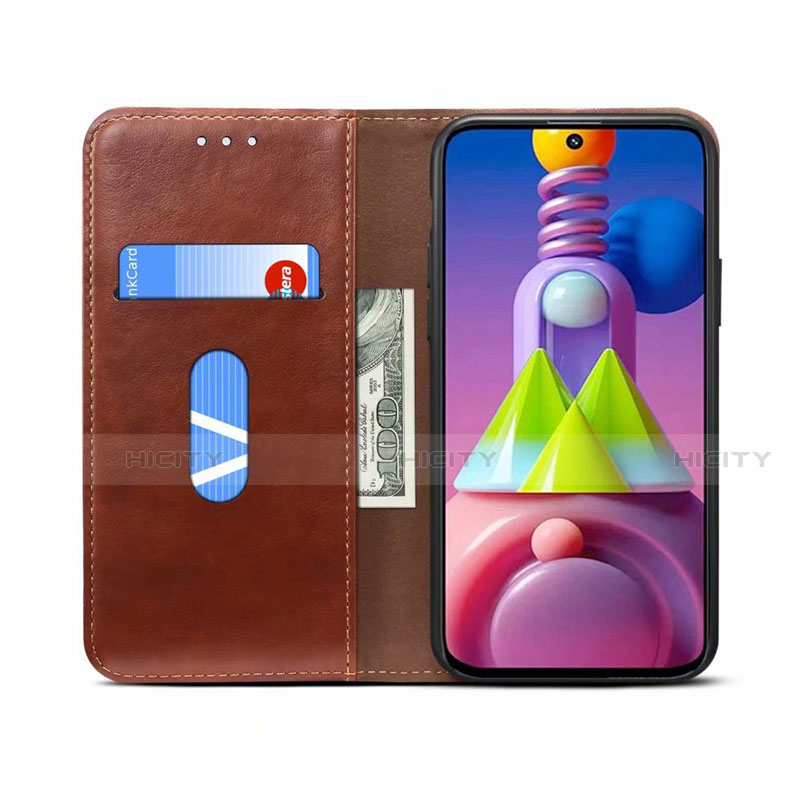Custodia Portafoglio In Pelle Cover con Supporto L03 per Samsung Galaxy M51