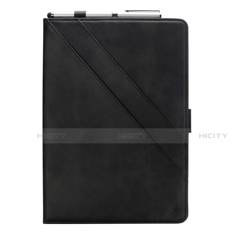 Custodia Portafoglio In Pelle Cover con Supporto L03 per Samsung Galaxy Tab S5e 4G 10.5 SM-T725 Nero