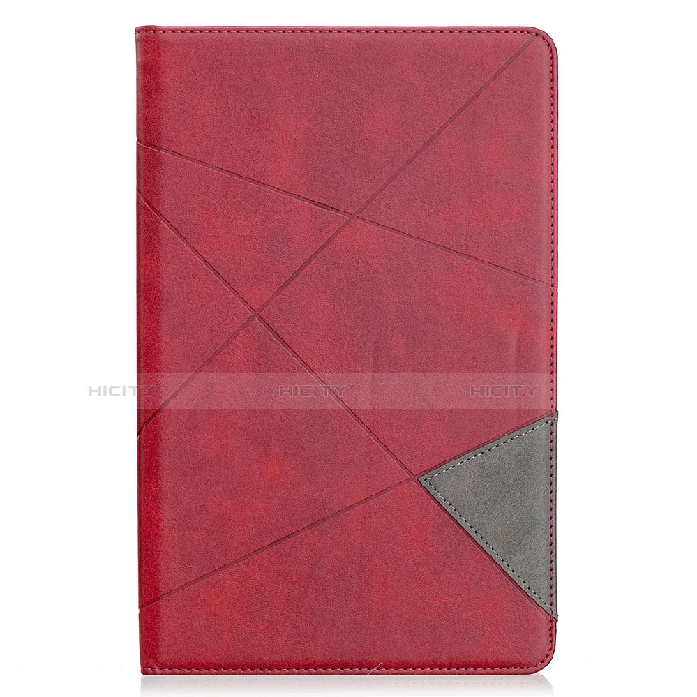 Custodia Portafoglio In Pelle Cover con Supporto L03 per Samsung Galaxy Tab S6 Lite 10.4 SM-P610 Rosso