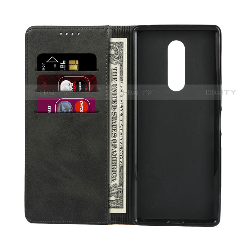 Custodia Portafoglio In Pelle Cover con Supporto L03 per Sony Xperia 1