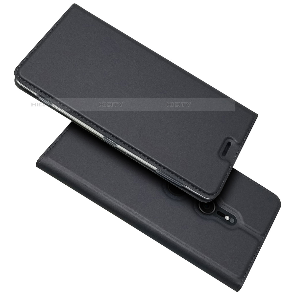 Custodia Portafoglio In Pelle Cover con Supporto L03 per Sony Xperia XZ2