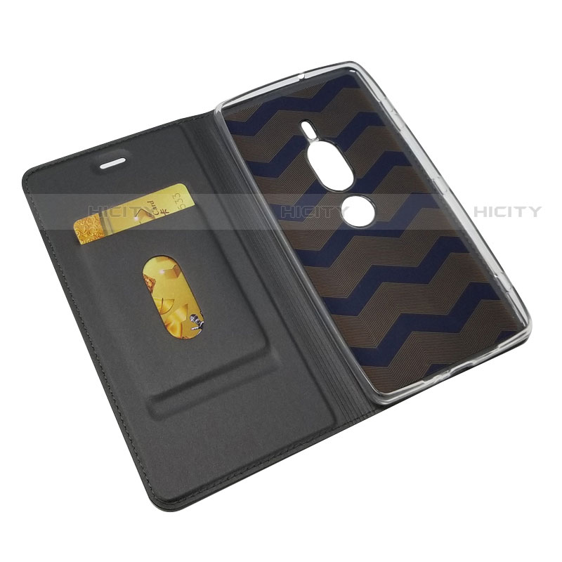 Custodia Portafoglio In Pelle Cover con Supporto L03 per Sony Xperia XZ2 Premium