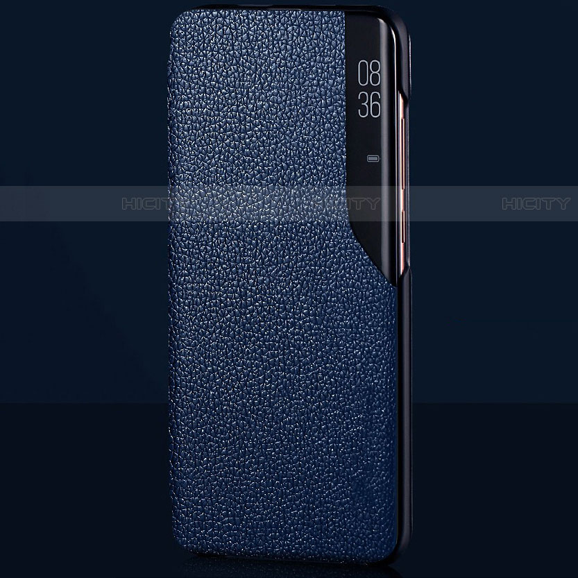 Custodia Portafoglio In Pelle Cover con Supporto L03 per Xiaomi Mi 10 Blu