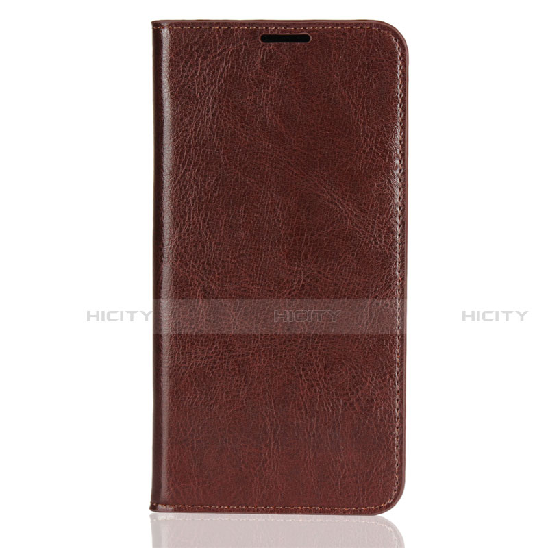 Custodia Portafoglio In Pelle Cover con Supporto L03 per Xiaomi Mi 8 Marrone