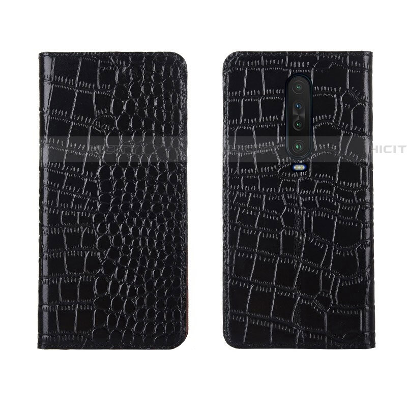 Custodia Portafoglio In Pelle Cover con Supporto L03 per Xiaomi Redmi K30 5G Nero