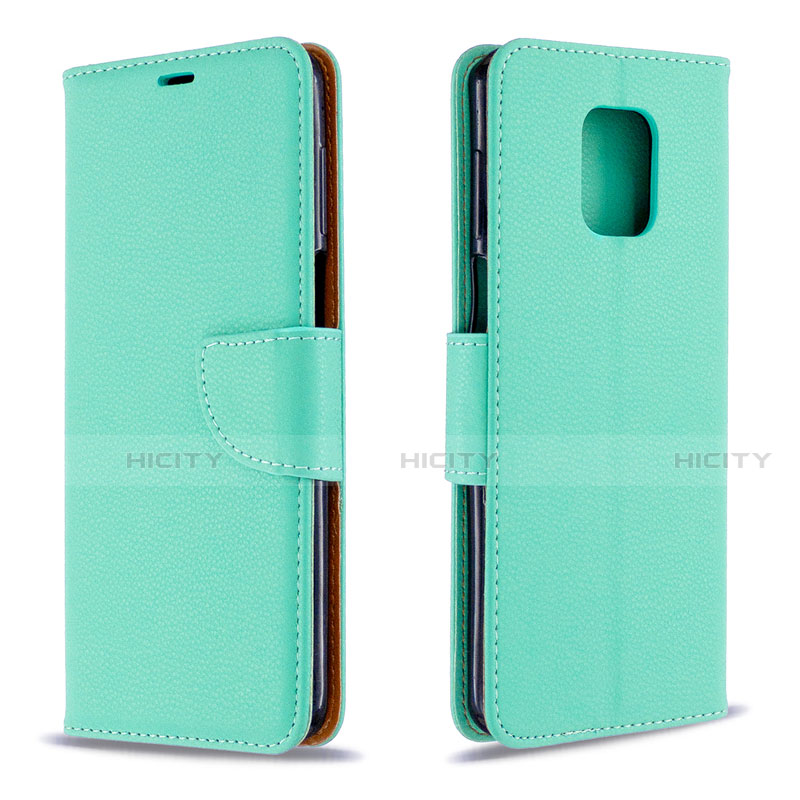 Custodia Portafoglio In Pelle Cover con Supporto L03 per Xiaomi Redmi Note 9 Pro Verde