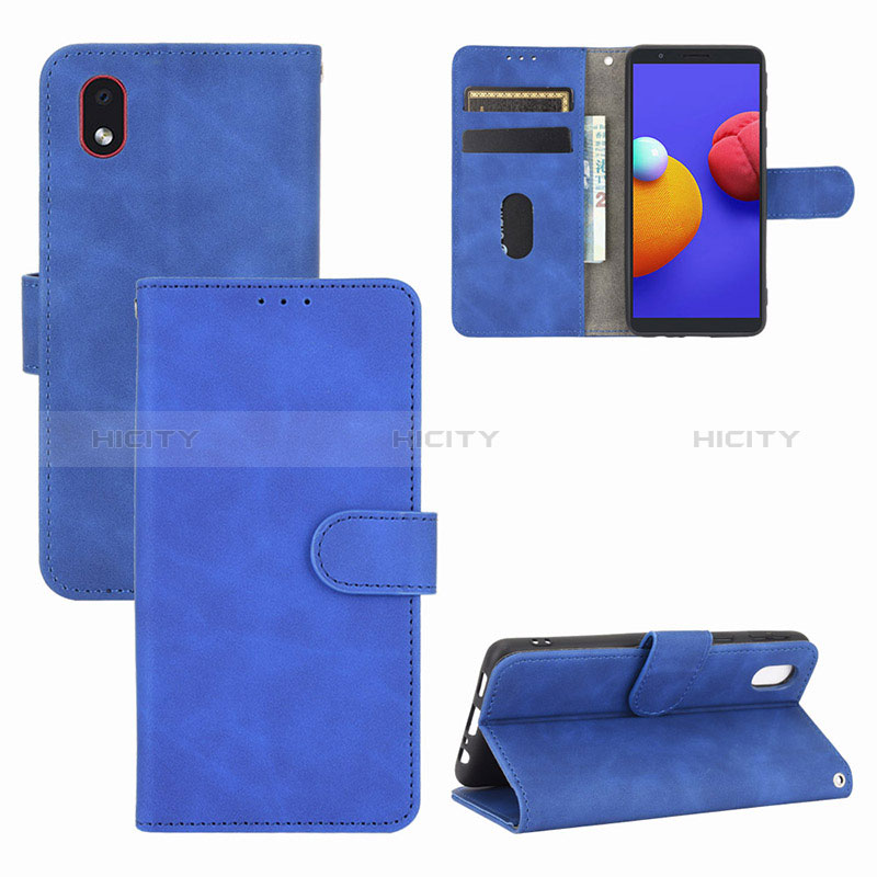 Custodia Portafoglio In Pelle Cover con Supporto L03Z per Samsung Galaxy A01 Core