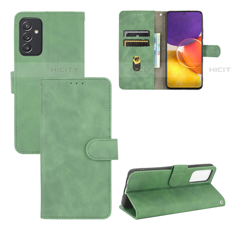 Custodia Portafoglio In Pelle Cover con Supporto L03Z per Samsung Galaxy A05s Verde