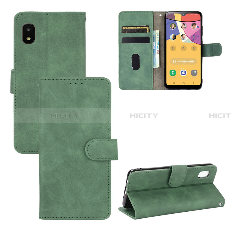 Custodia Portafoglio In Pelle Cover con Supporto L03Z per Samsung Galaxy A21 SC-42A