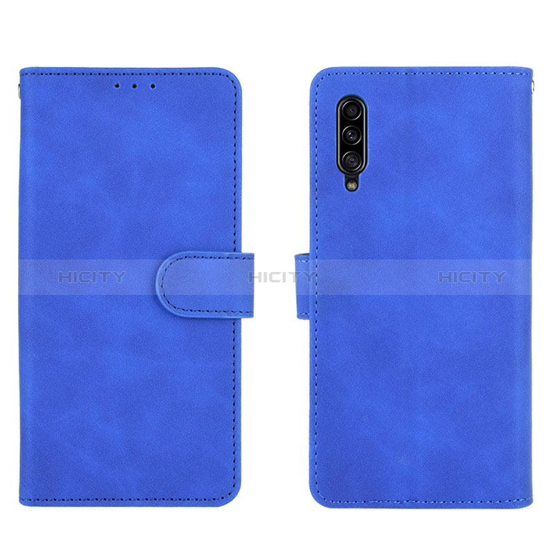 Custodia Portafoglio In Pelle Cover con Supporto L03Z per Samsung Galaxy A90 5G Blu