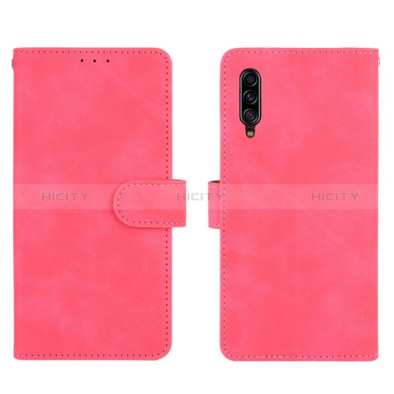 Custodia Portafoglio In Pelle Cover con Supporto L03Z per Samsung Galaxy A90 5G Rosa Caldo