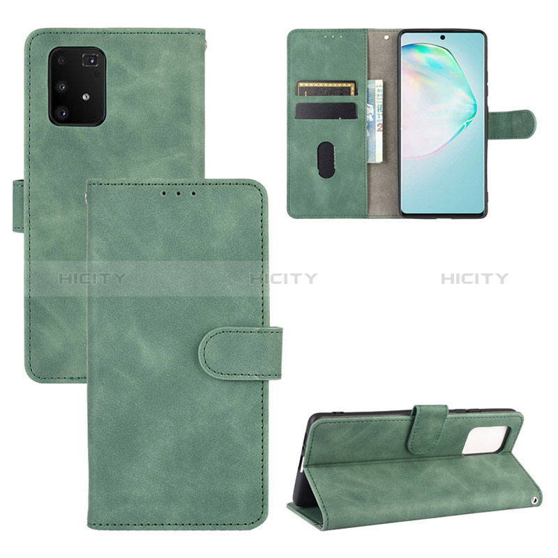 Custodia Portafoglio In Pelle Cover con Supporto L03Z per Samsung Galaxy A91 Verde
