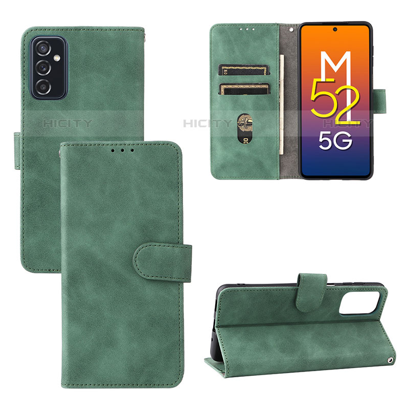 Custodia Portafoglio In Pelle Cover con Supporto L03Z per Samsung Galaxy M52 5G