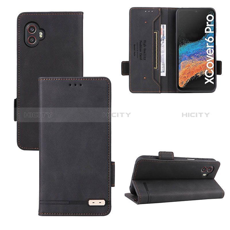 Custodia Portafoglio In Pelle Cover con Supporto L03Z per Samsung Galaxy XCover 6 Pro 5G