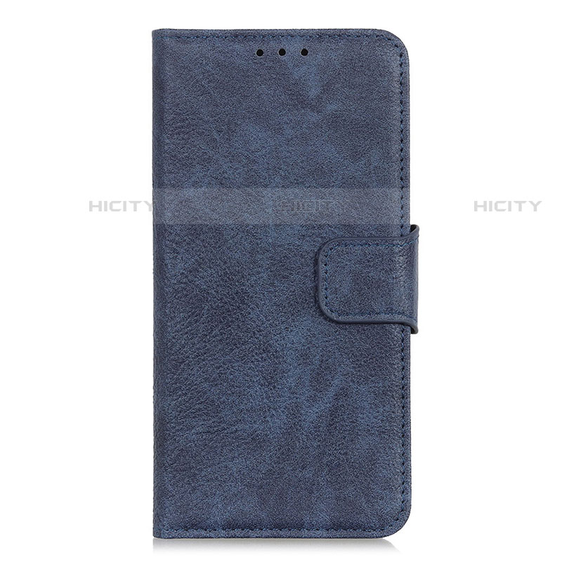 Custodia Portafoglio In Pelle Cover con Supporto L04 per Alcatel 3X Blu