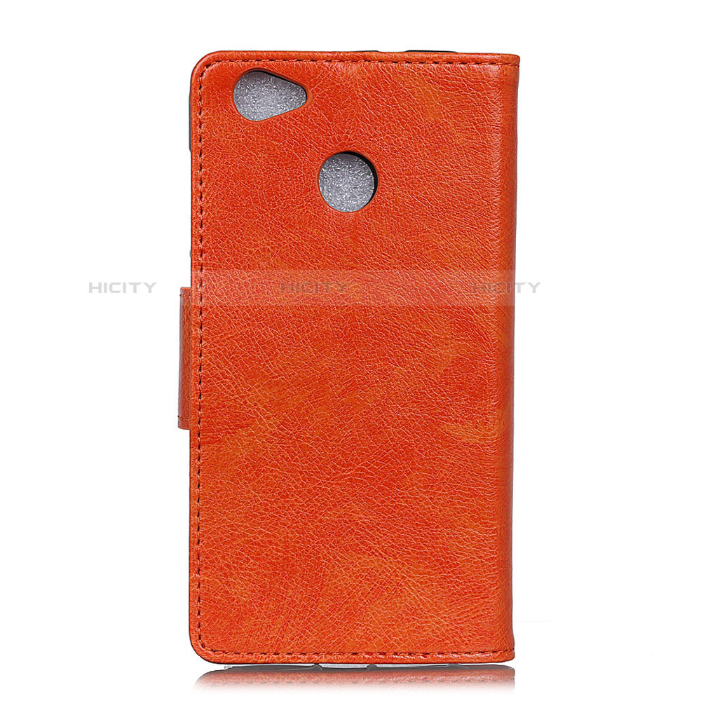 Custodia Portafoglio In Pelle Cover con Supporto L04 per Google Pixel 3a XL Arancione