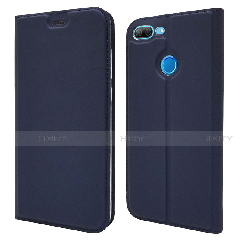 Custodia Portafoglio In Pelle Cover con Supporto L04 per Huawei Honor 9 Lite Blu