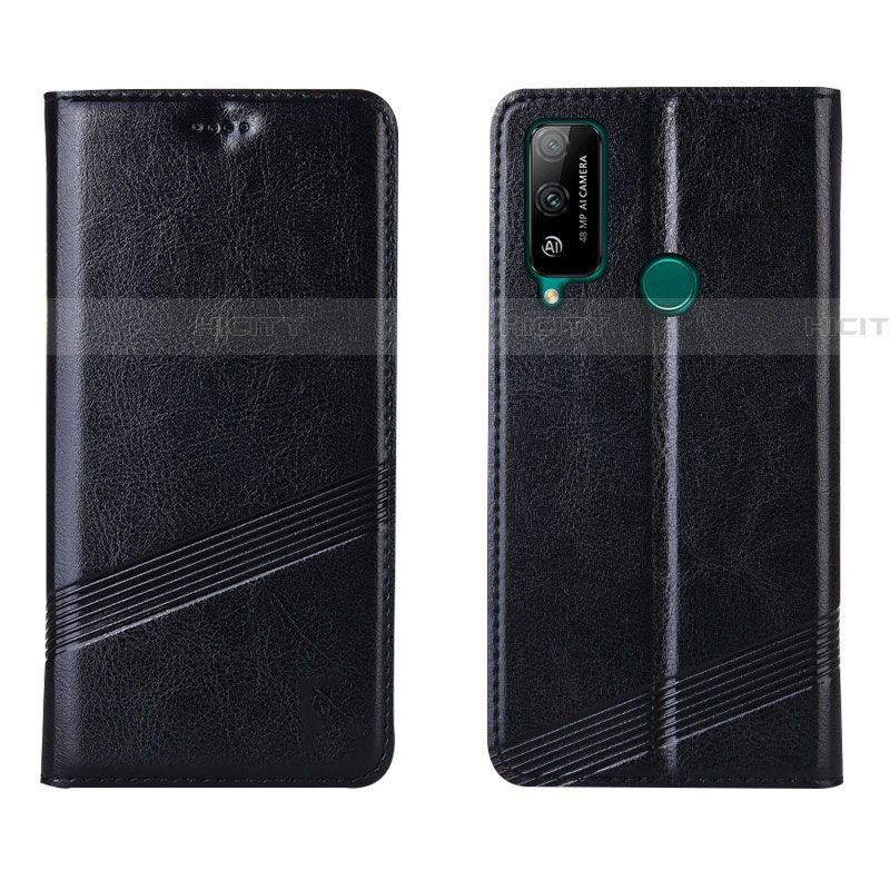 Custodia Portafoglio In Pelle Cover con Supporto L04 per Huawei Honor Play4T Nero