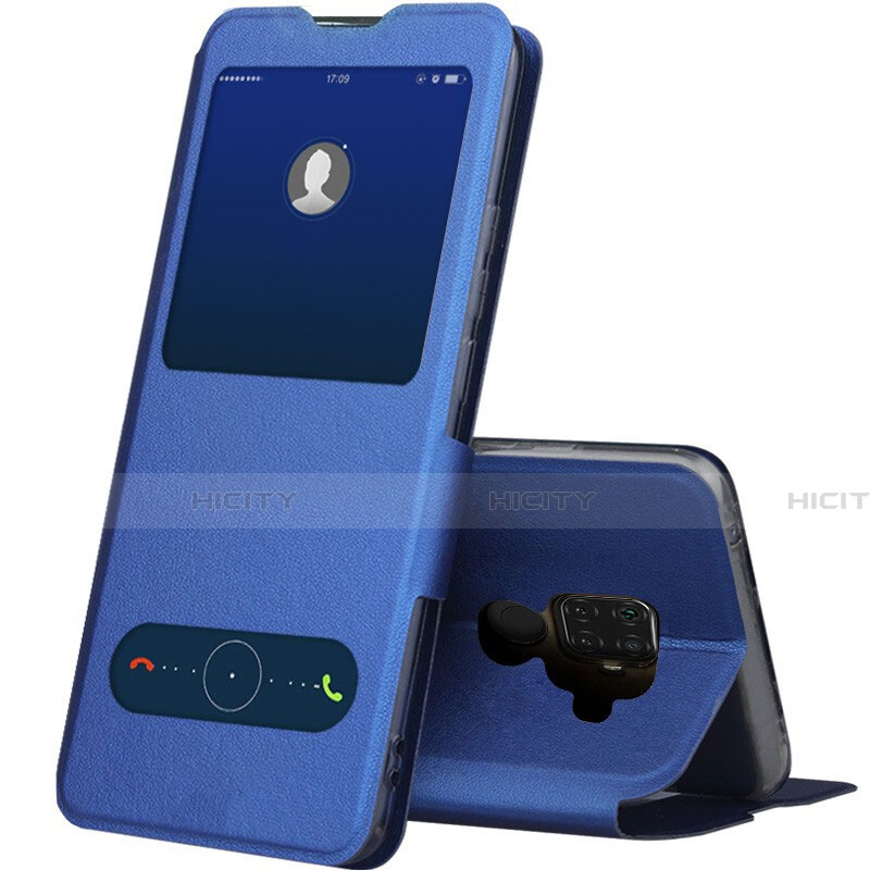 Custodia Portafoglio In Pelle Cover con Supporto L04 per Huawei Mate 30 Lite Blu