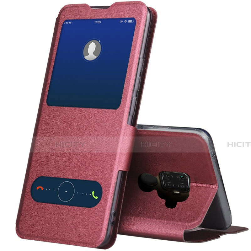 Custodia Portafoglio In Pelle Cover con Supporto L04 per Huawei Mate 30 Lite Rosso