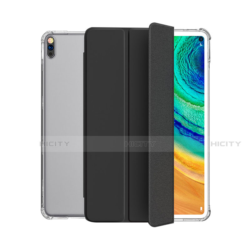 Custodia Portafoglio In Pelle Cover con Supporto L04 per Huawei MatePad Nero