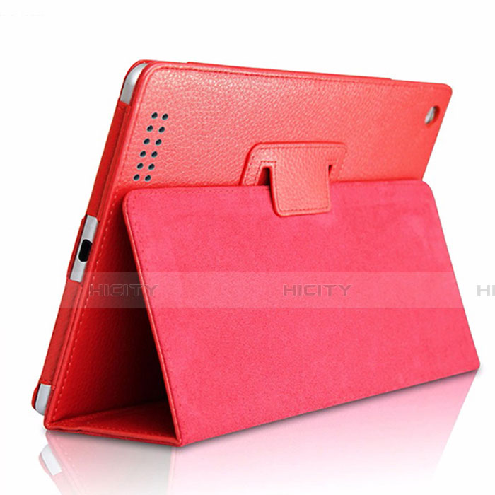 Custodia Portafoglio In Pelle Cover con Supporto L04 per Huawei MediaPad M6 8.4 Rosso