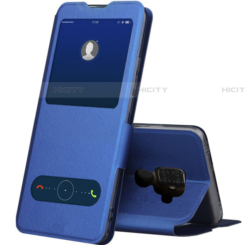 Custodia Portafoglio In Pelle Cover con Supporto L04 per Huawei Nova 5i Pro Blu