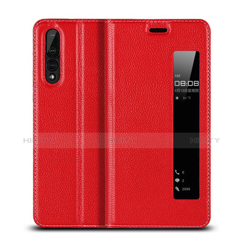 Custodia Portafoglio In Pelle Cover con Supporto L04 per Huawei P20 Pro