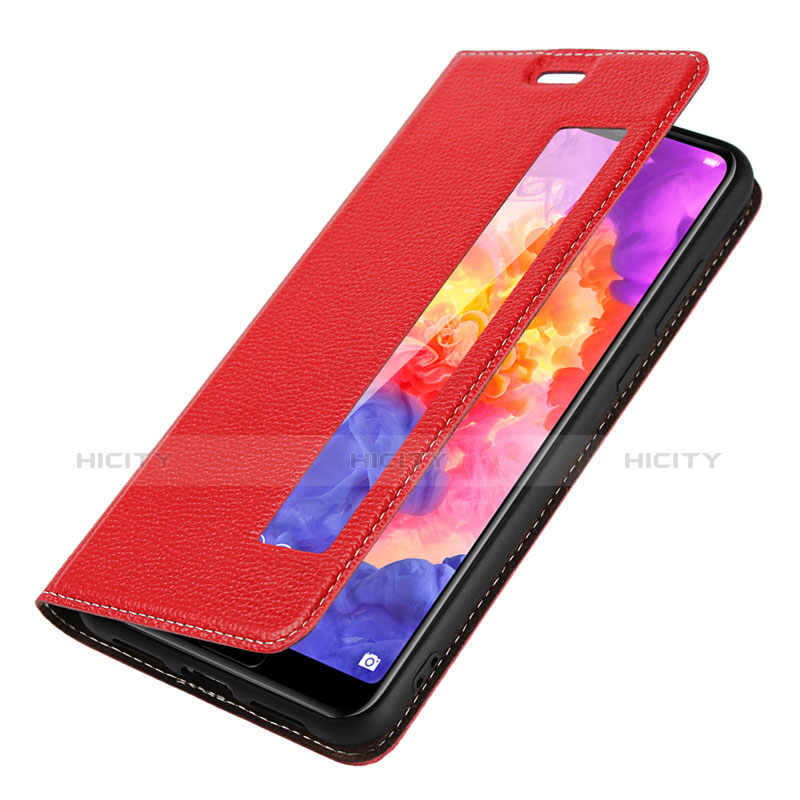 Custodia Portafoglio In Pelle Cover con Supporto L04 per Huawei P20 Pro