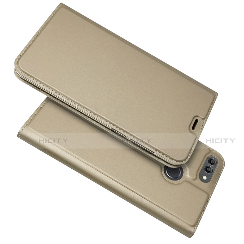 Custodia Portafoglio In Pelle Cover con Supporto L04 per Huawei Y9 (2018)