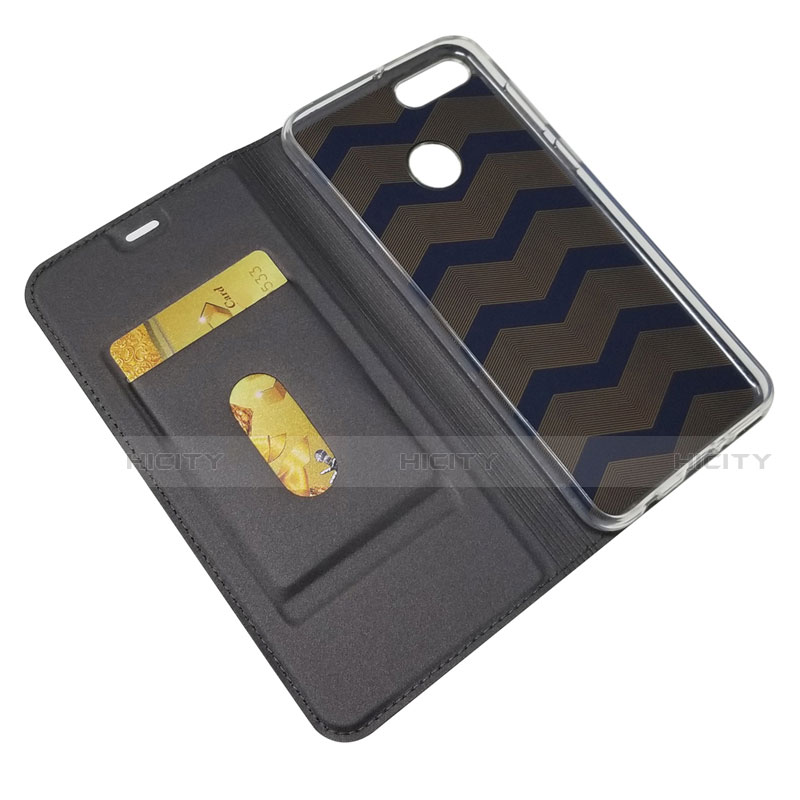 Custodia Portafoglio In Pelle Cover con Supporto L04 per Huawei Y9 (2018)