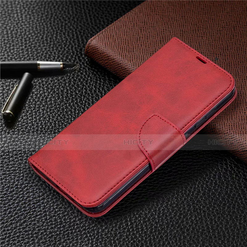 Custodia Portafoglio In Pelle Cover con Supporto L04 per Nokia 2.3 Rosso