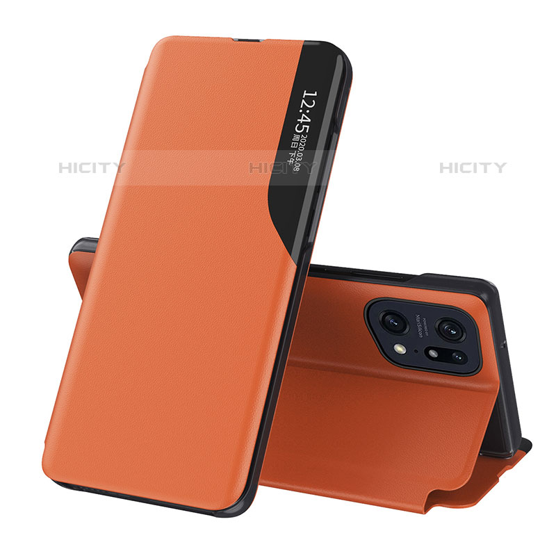 Custodia Portafoglio In Pelle Cover con Supporto L04 per Oppo Find X5 Pro 5G