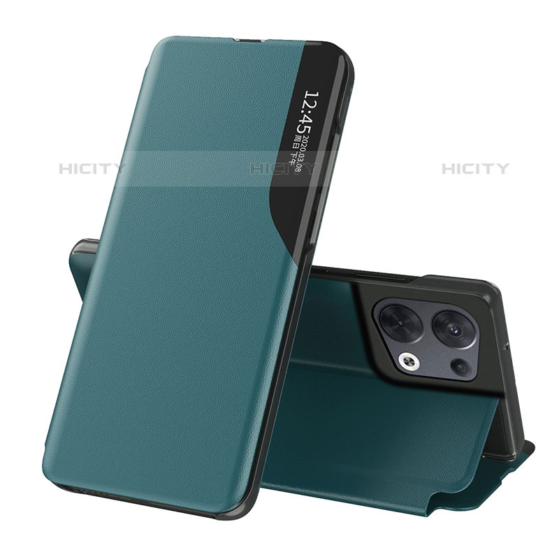 Custodia Portafoglio In Pelle Cover con Supporto L04 per Oppo Reno8 Pro 5G Verde