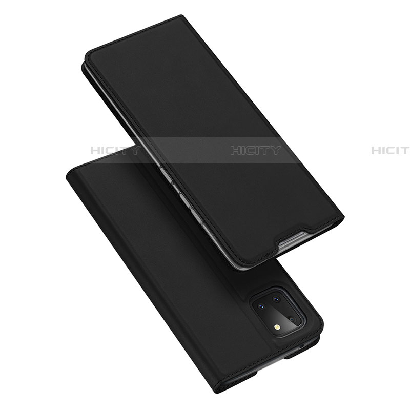 Custodia Portafoglio In Pelle Cover con Supporto L04 per Samsung Galaxy A81 Nero