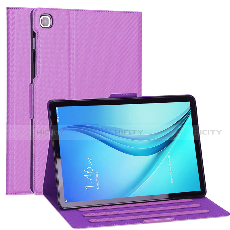 Custodia Portafoglio In Pelle Cover con Supporto L04 per Samsung Galaxy Tab S5e Wi-Fi 10.5 SM-T720 Viola