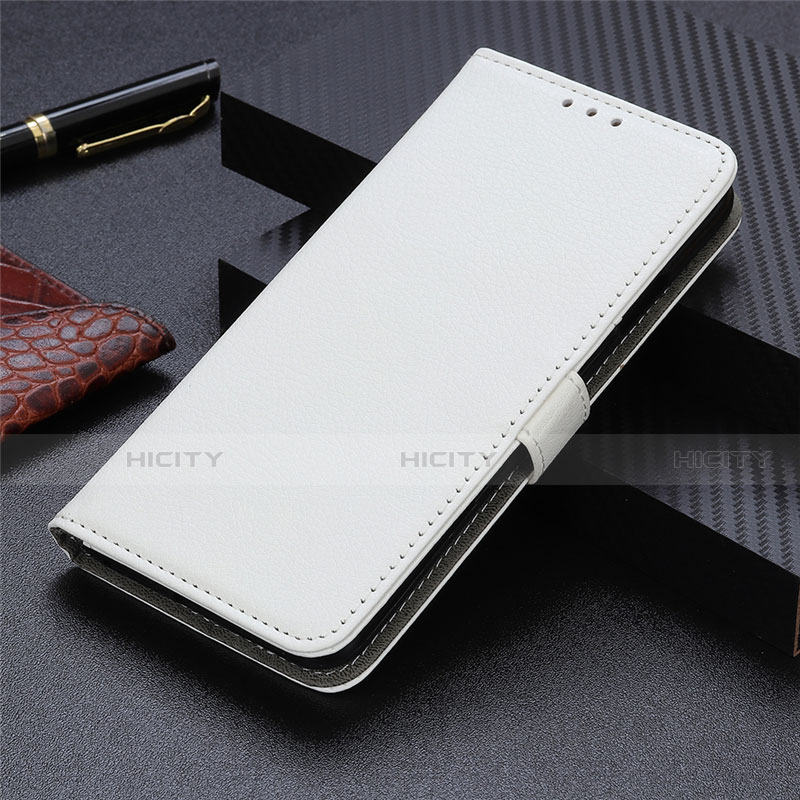 Custodia Portafoglio In Pelle Cover con Supporto L04 per Xiaomi Mi 10T Pro 5G Bianco