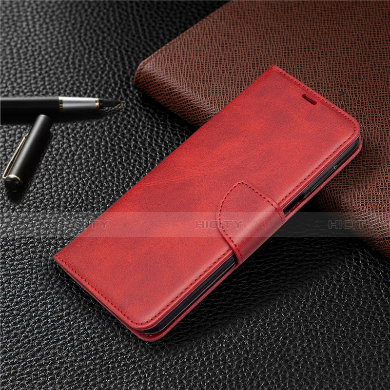 Custodia Portafoglio In Pelle Cover con Supporto L04 per Xiaomi Poco M2 Pro Rosso