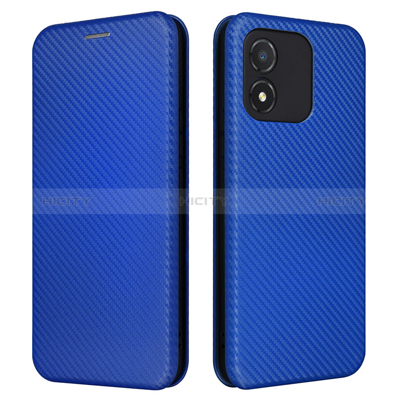 Custodia Portafoglio In Pelle Cover con Supporto L04Z per Huawei Honor X5 Blu