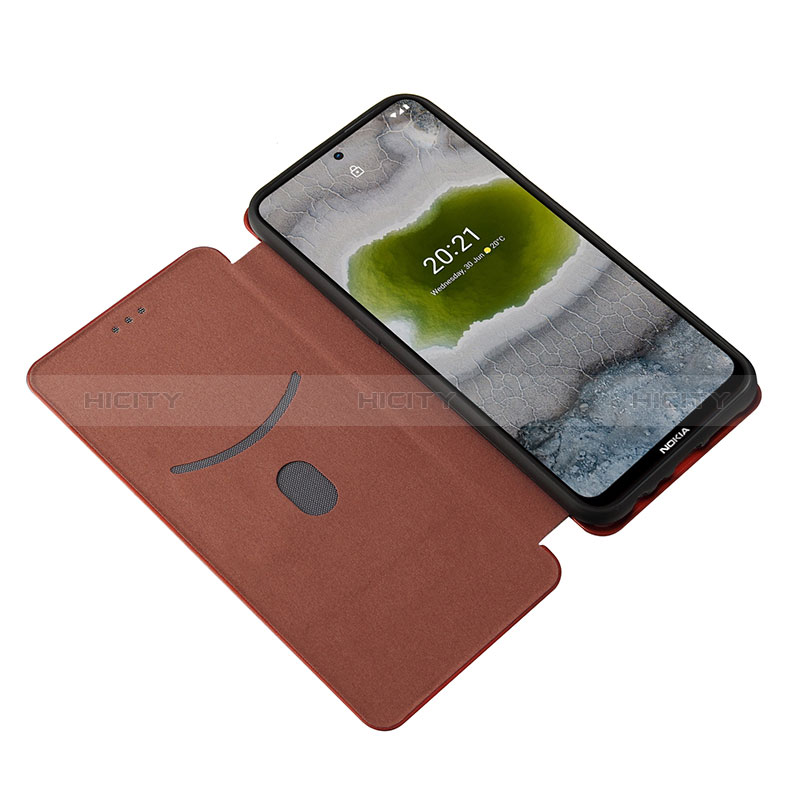Custodia Portafoglio In Pelle Cover con Supporto L04Z per Nokia X20