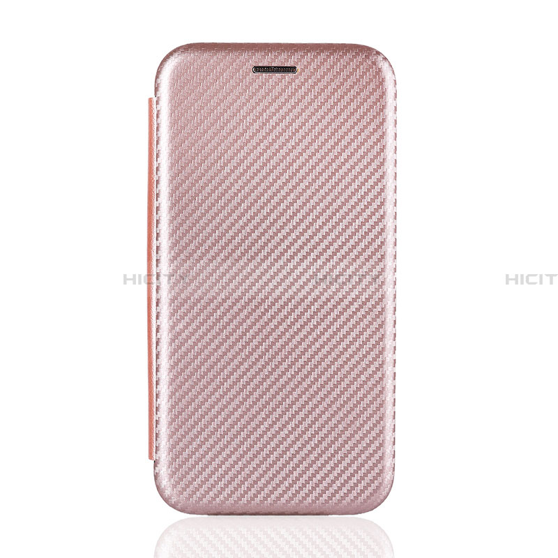 Custodia Portafoglio In Pelle Cover con Supporto L04Z per Samsung Galaxy A21 SC-42A Oro Rosa
